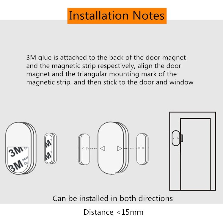 MC-03 130dB Multi-function Door and Window Anti-theft Alarm with 5 Modes MC-03 130dB Multi-function Door and Window Anti-theft Alarm with 5 Modes